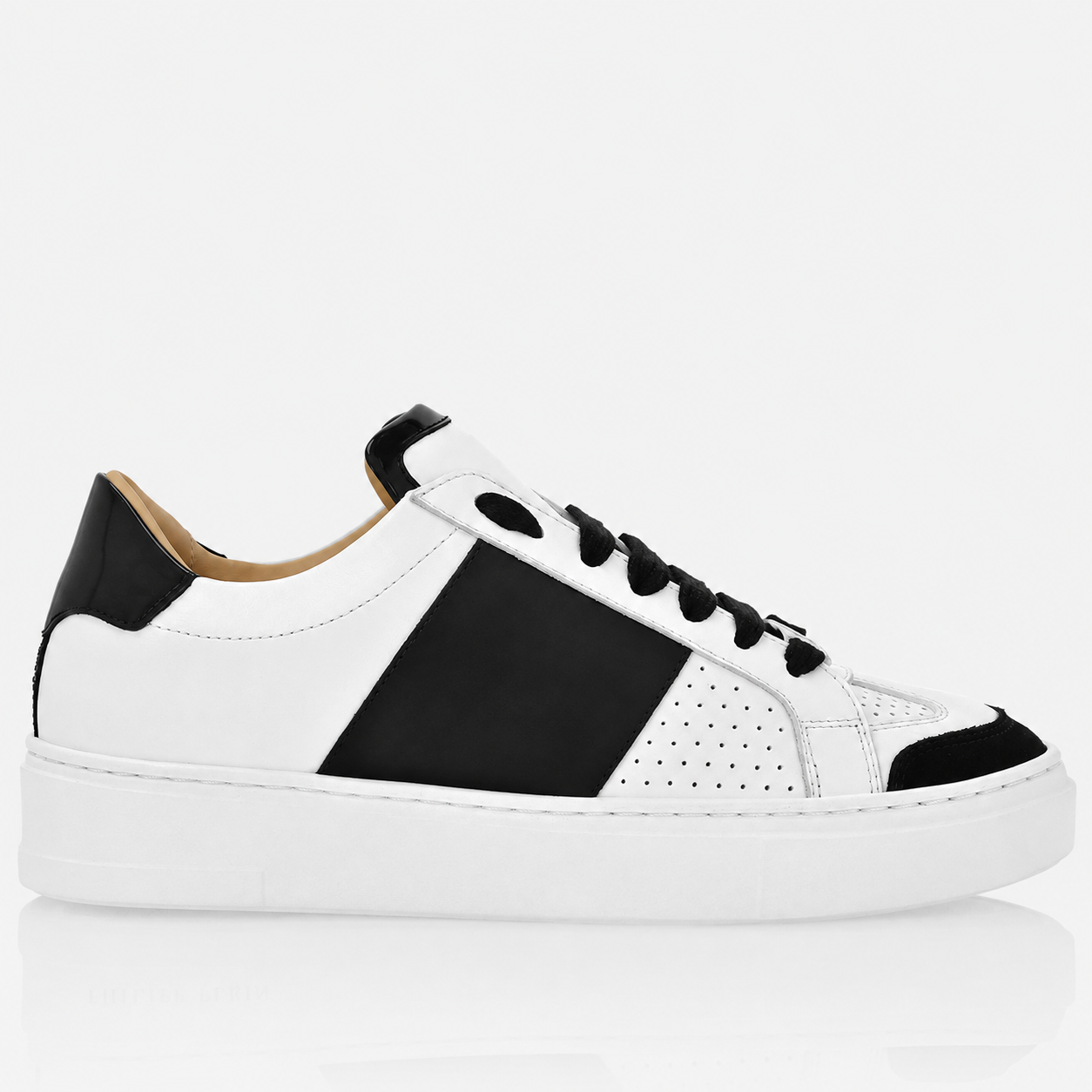 PP Mix Leather Lo-Top