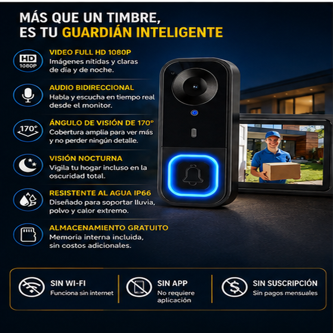 Blink® Timbre con cámara inalámbrica 1080p