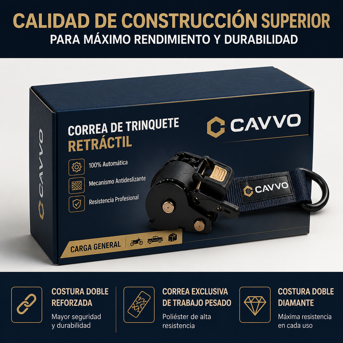 Correa Automática Retráctil CAVVO