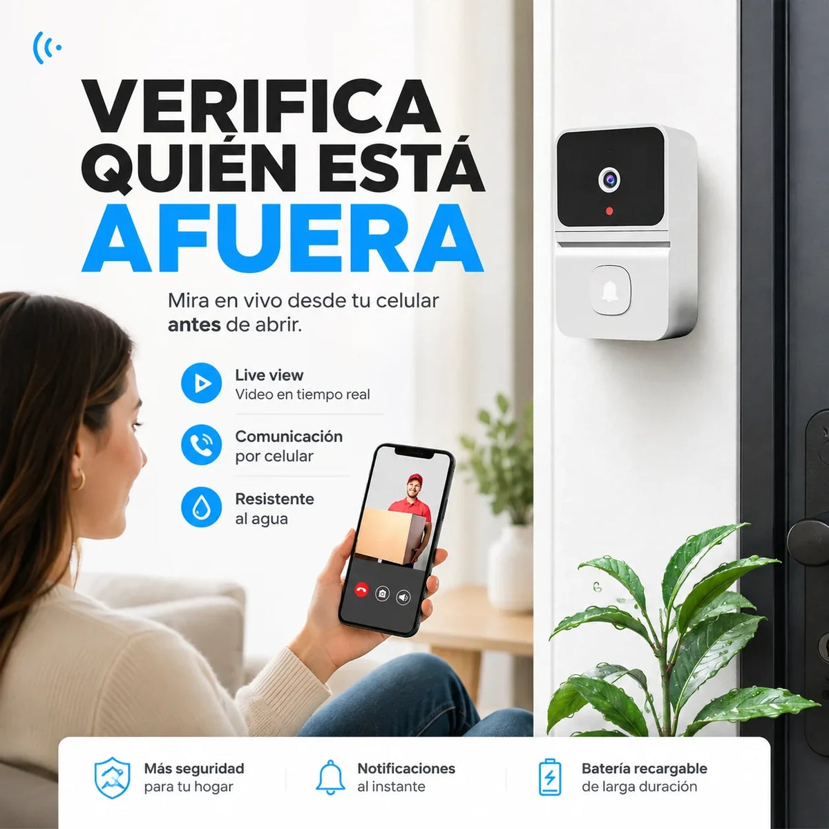 TocaMira™ Con Camara Inteligente + 🌙 Visión nocturna