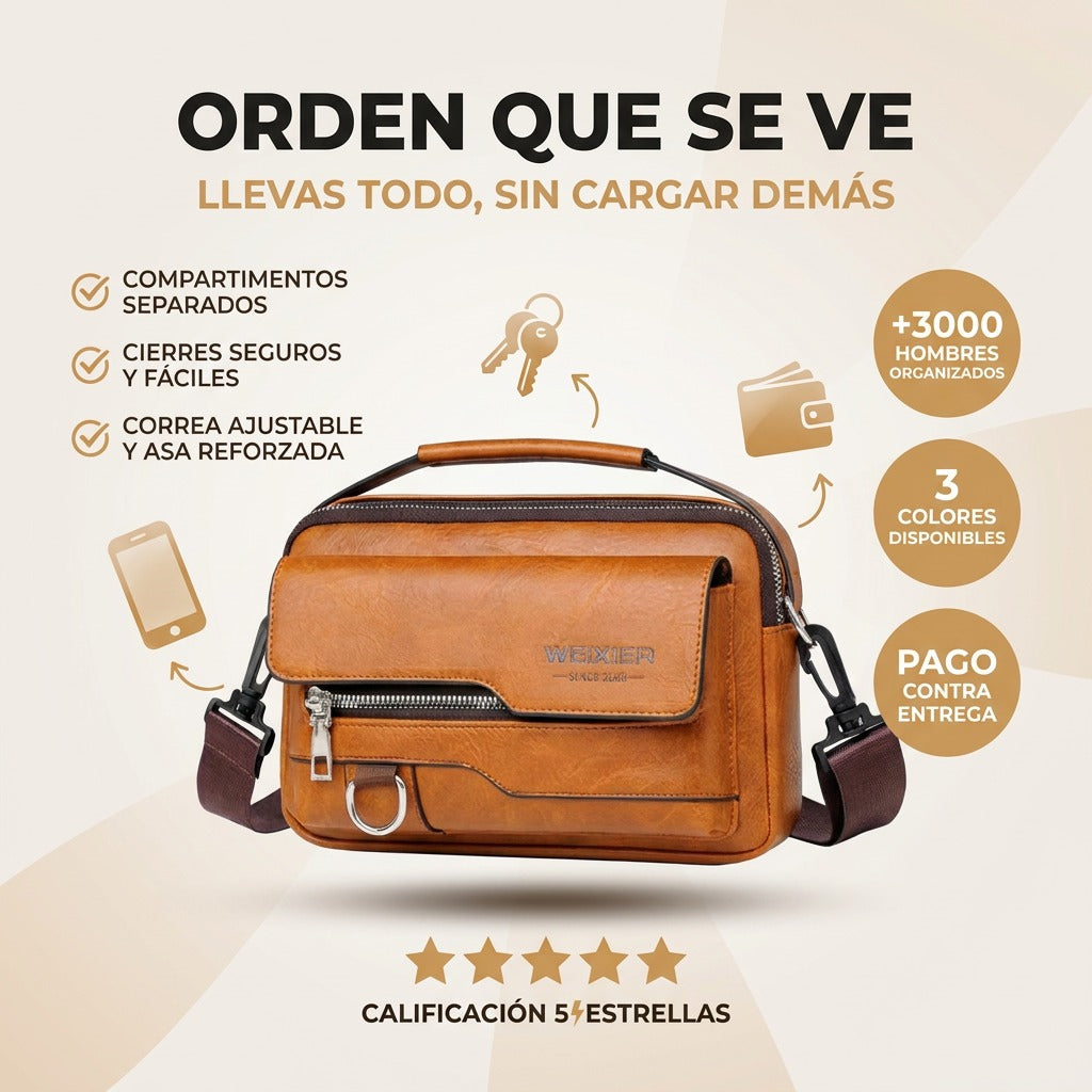 Bolso Weixier™ – Cuero Premium | Garantía de 5 Años