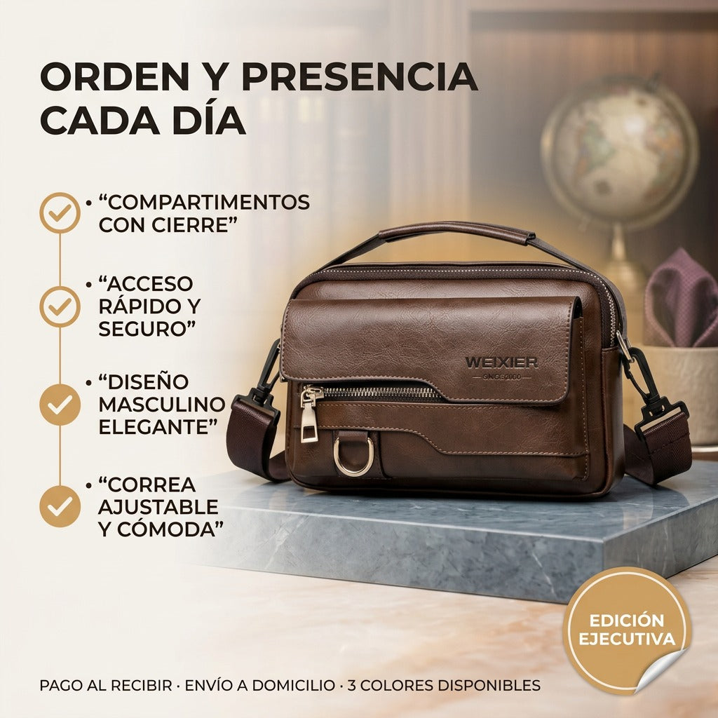 Bolso Weixier™ – Cuero Premium | Garantía de 5 Años