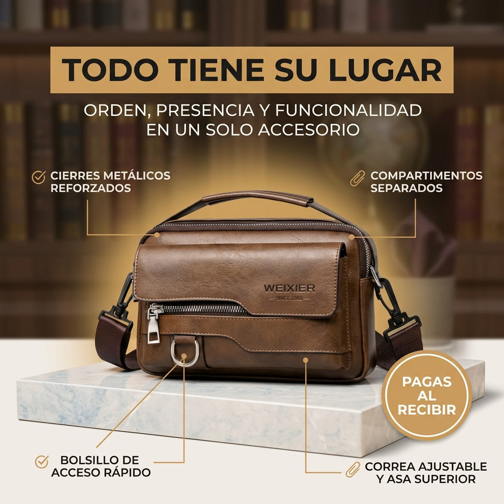 Bolso Weixier™ – Cuero Premium | Garantía de 5 Años